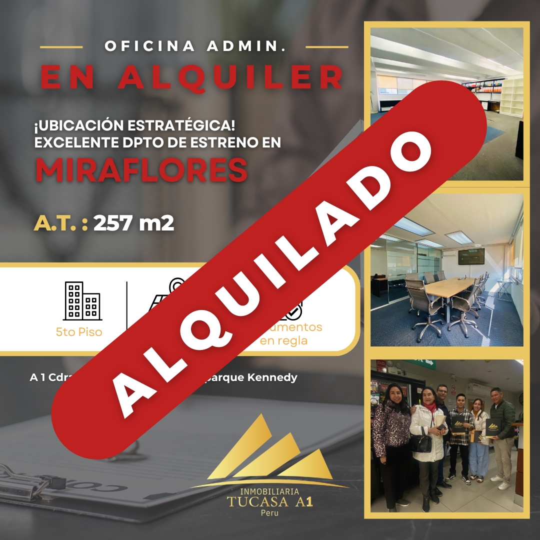 ¡TU OFICINA SOÑADA EN EL CORAZÓN DE MIRAFLORES YA ESTÁ LISTA!